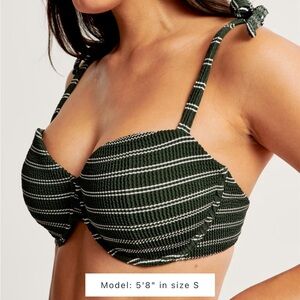 Abercrombie Tie-Strap Underwire Bikini Top | Size: Curve Love Small